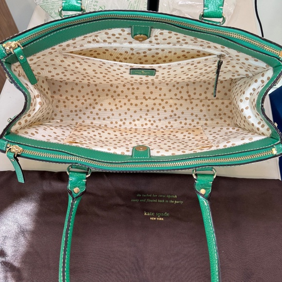 Kate Spade Wellesley Quinn Kelly Green Tote - Picture 14 of 14